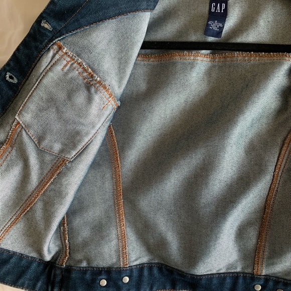 Gap Vintage Dark Blue Denim Jean Jacket - Picture 8 of 8